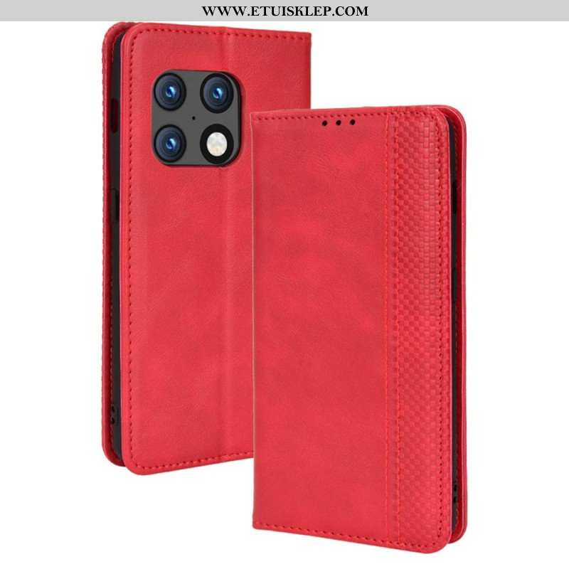 Etui Na Telefon do OnePlus 10 Pro 5G Etui Folio Stylizowany Efekt Skóry W Stylu Vintage